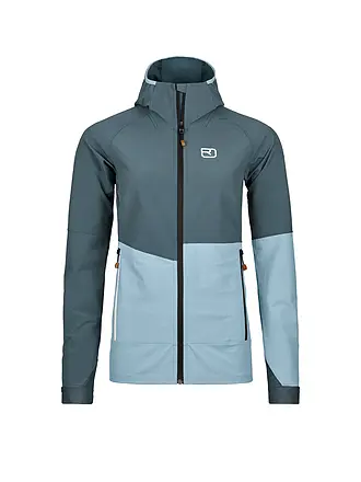 ORTOVOX | Chaqueta softshell para mujer Punta Berrino con capucha | petrol